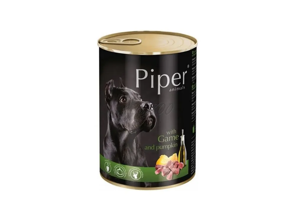 Expresní Doručení Piper se zvěřinou a dýní - konzerva pro psy 400 g