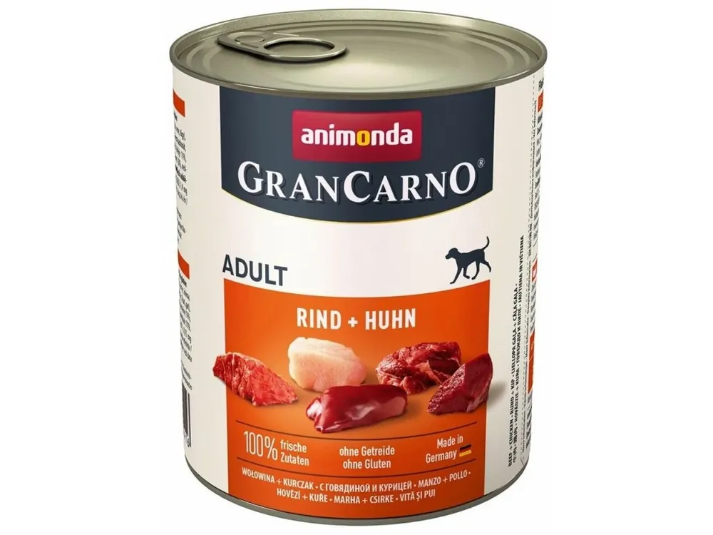 Sezónní Sleva GranCarno Adult různé druhy - konzerva pro psy 800 g