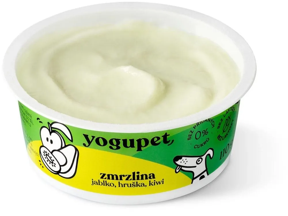Cenový Hit Yogupet zmrzlina pro kočky a psy - jablko, hruška, kiwi 110 g
