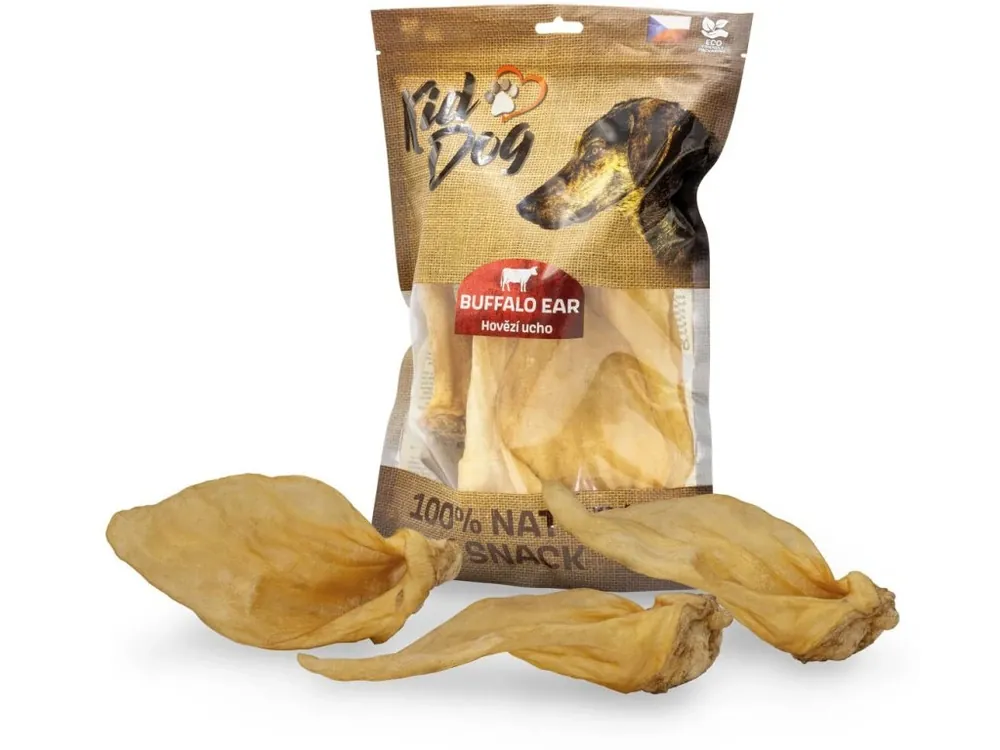 Cenově Výhodný Kiddog hovězí ucho - 5 ks v balení, 250 g