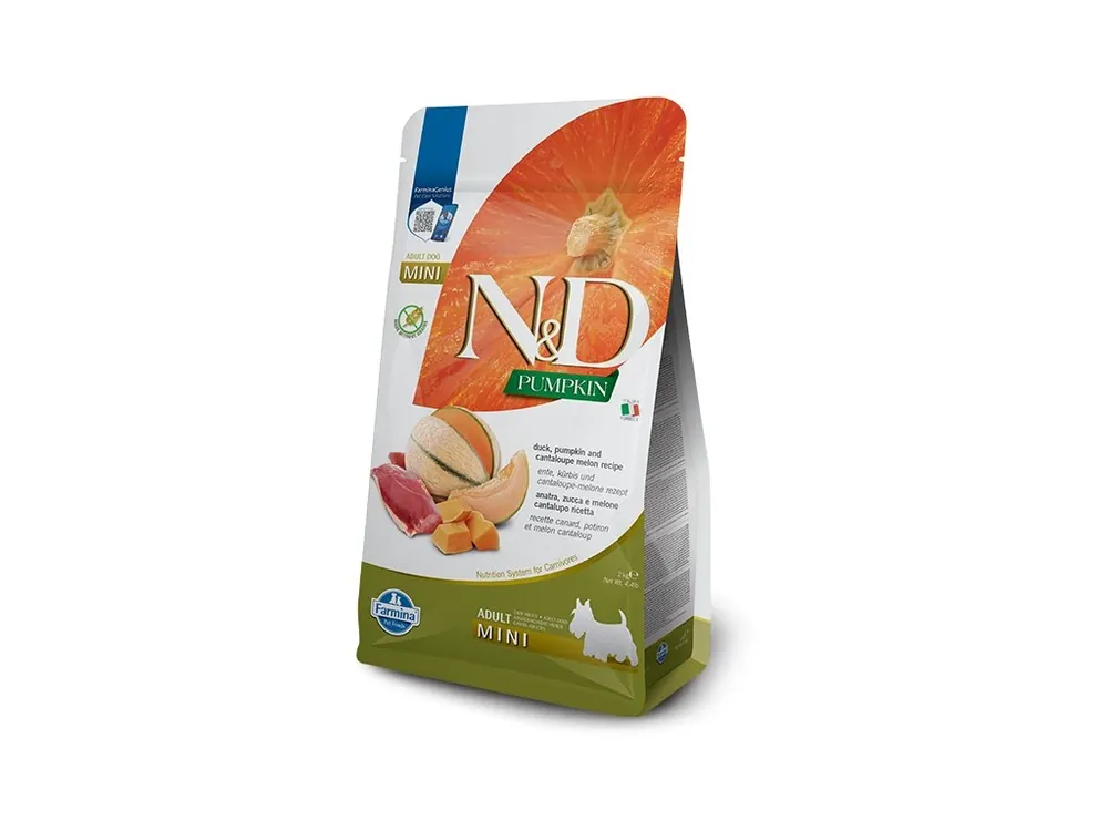 Značkový N&D Dog GF Pumpkin Adult Mini Duck Cantaloupe 2 kg
