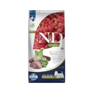 N&D Dog GF Quinoa Digestion Mini jehněčí fenykl 2,5 kg Ověřený