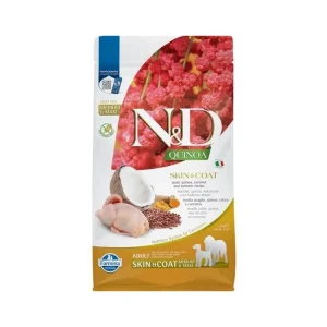 N&D Dog GF Quinoa Skin&Coat Medium Maxi křepelka kokos 7 kg Tovární Cena