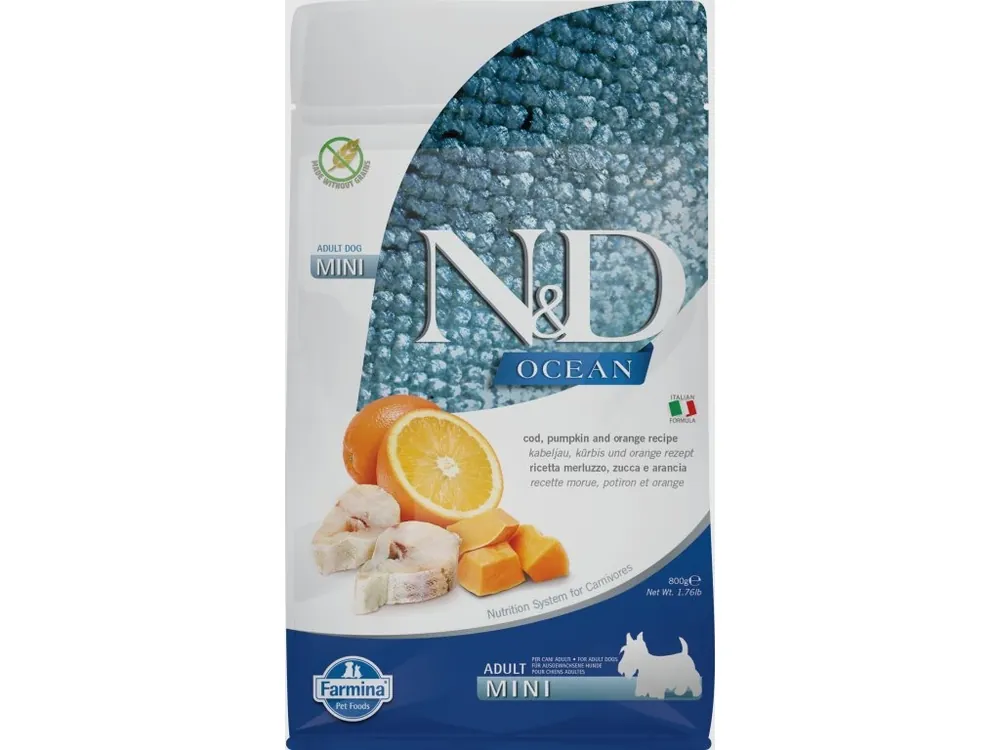N&D Ocean Dog Adult Mini Cod Pumpkin Orange 800 g Must-Have
