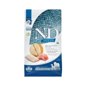 N&D Ocean Dog Adult Salmon Cod Cantaloupe 2,5 kg Akční Cena
