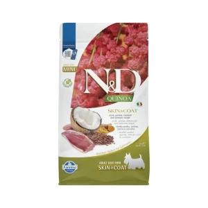 Nová Kolekce N&D Dog GF Quinoa Skin&Coat Mini kachna kokos 800 g