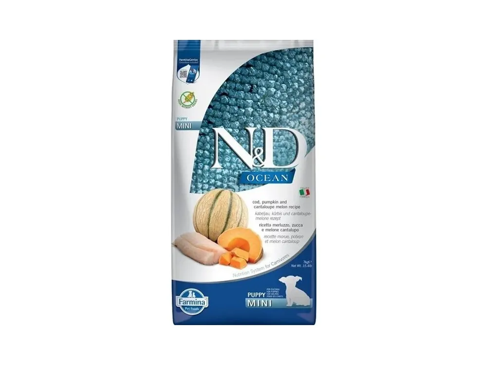 Koupit Online N&D Ocean Dog Puppy Mini Cod Pumpkin Cantaloupe 2,5 kg