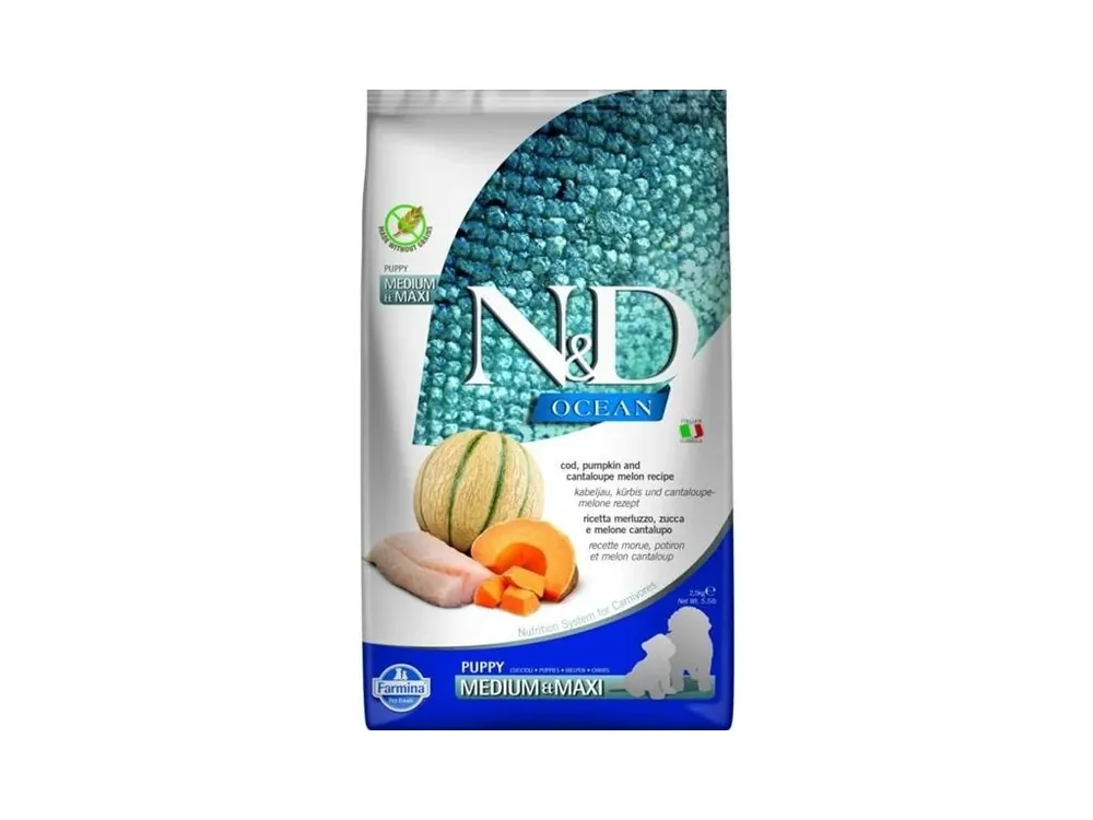 Originální N&D Ocean Dog Puppy Cod Pumpkin Cantaloupe 2,5 kg
