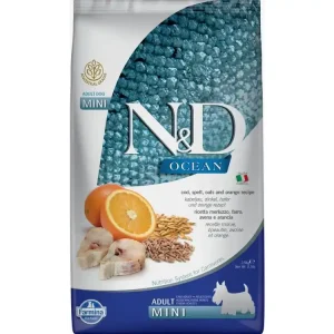 N&D Ocean Dog Adult Mini Cod Spelt Oats and Orange 2,5 kg Nejlepší Cena