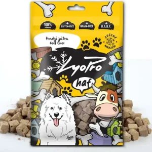 Sezónní Sleva LyoPro Dog hovězí játra - mrazem sušené pamlsky pro psy 50 g