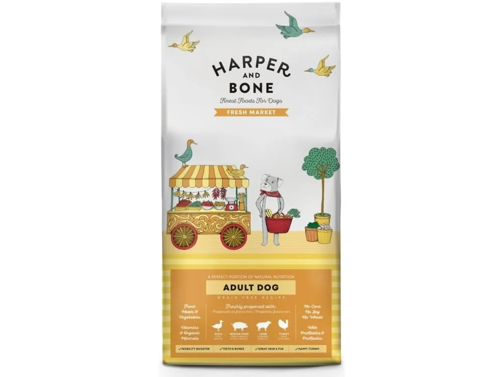 Harper and Bone Dog Adult Fresh Market 12 kg + přetahovací hračka zdarma Nakupujte Hned