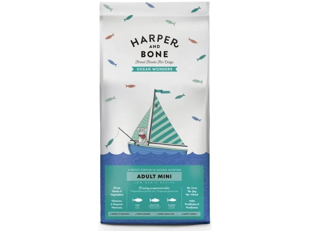 Časově Omezené Harper and Bone Dog Adult MINI Ocean Wonders 2 kg