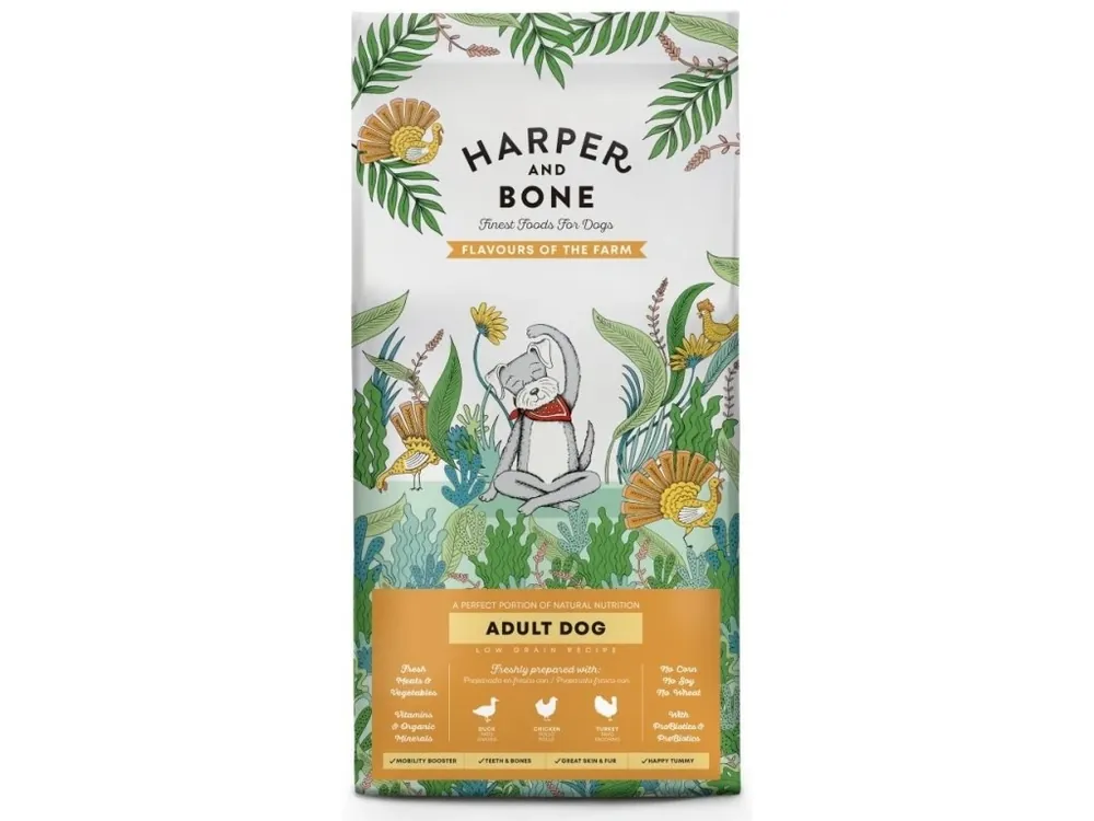 Levný Harper and Bone Dog Adult Farm 2 kg
