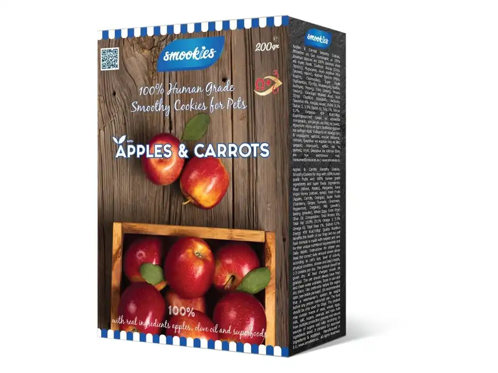 Smookies Premium Apples & Carrots 200 g - sušenky pro psy Top Prodej