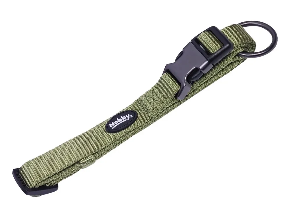 Akce Nobby CLASSIC COMFORT obojek nylon zelený M-L 50-65cm