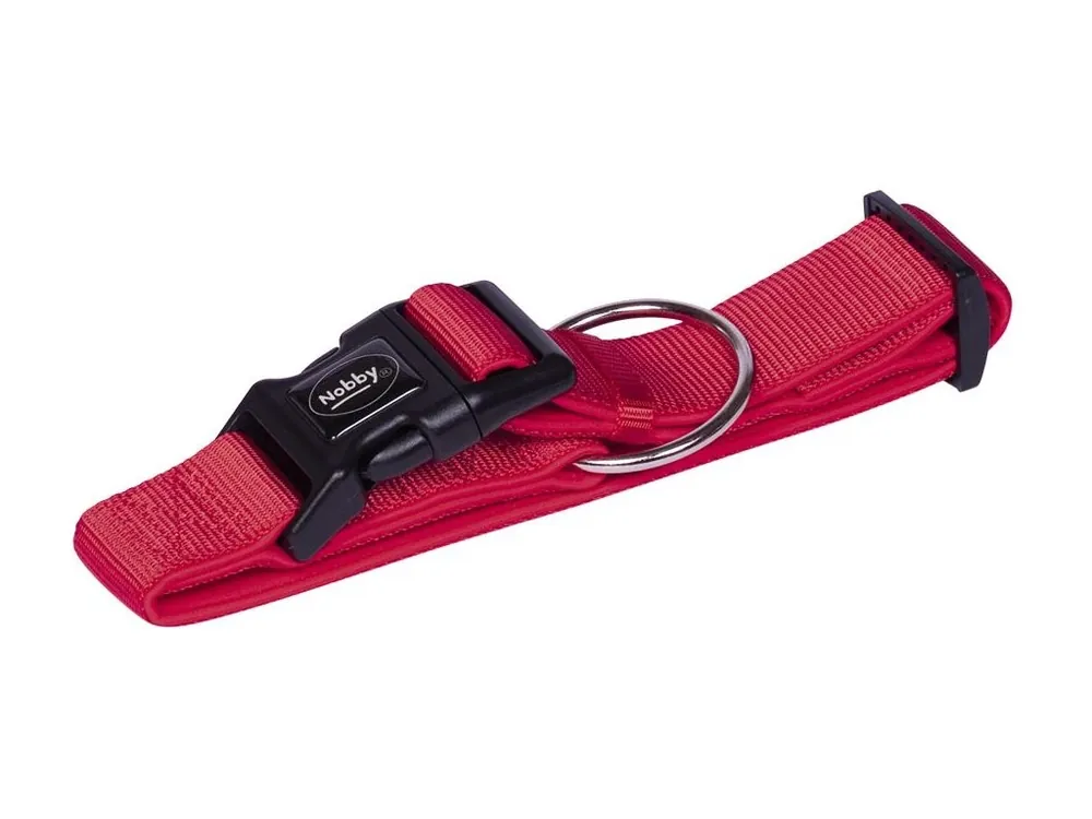 Nobby CLASSIC PRENO extra široký obojek neoprén červená L-XL 40-55cm Cenově Výhodný