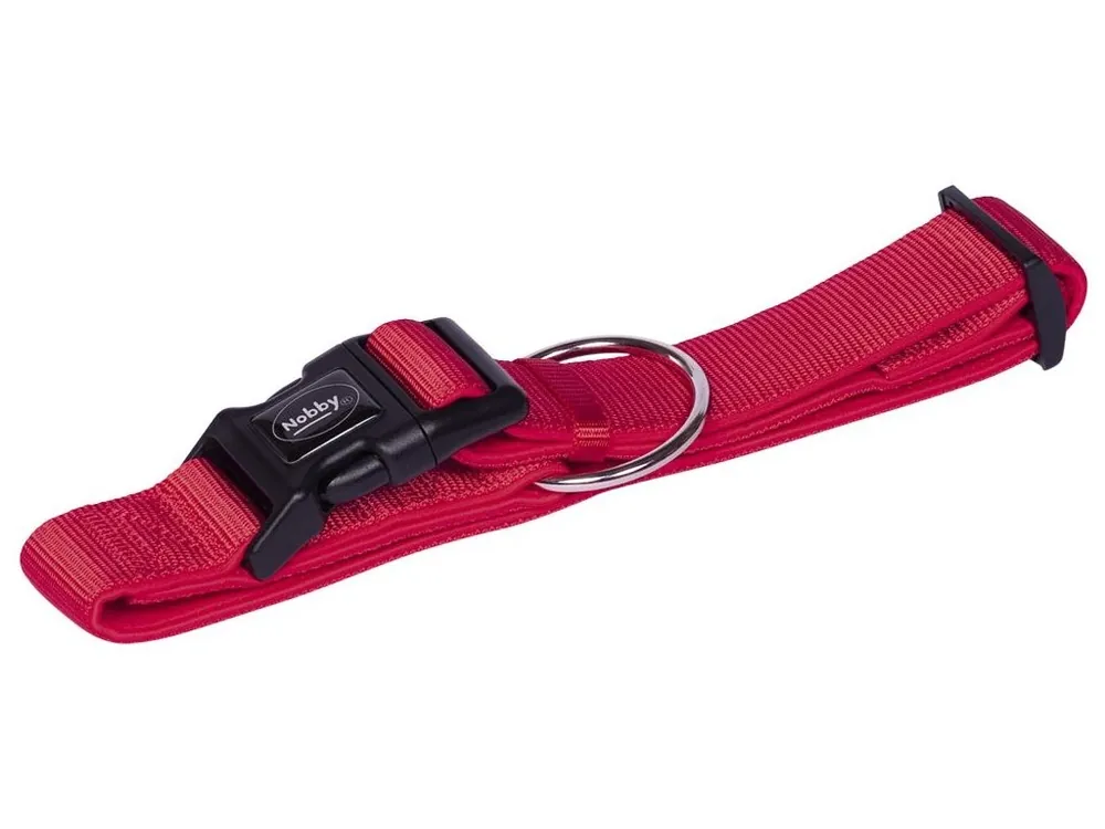 Nobby CLASSIC PRENO extra široký obojek neoprén červená XL 55-70cm Top Prodej