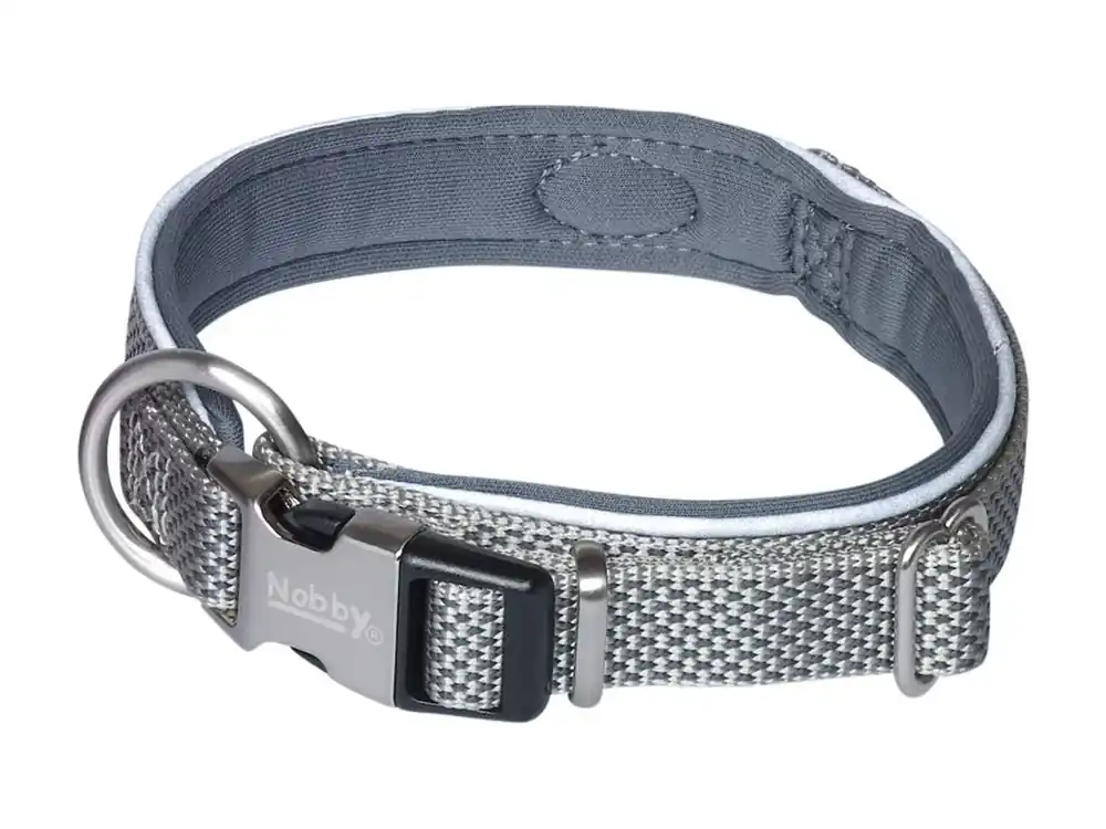 Horká Nabídka Nobby CLASSIC PRENO ROYAL obojek neoprén šedá M-L 45-55cm