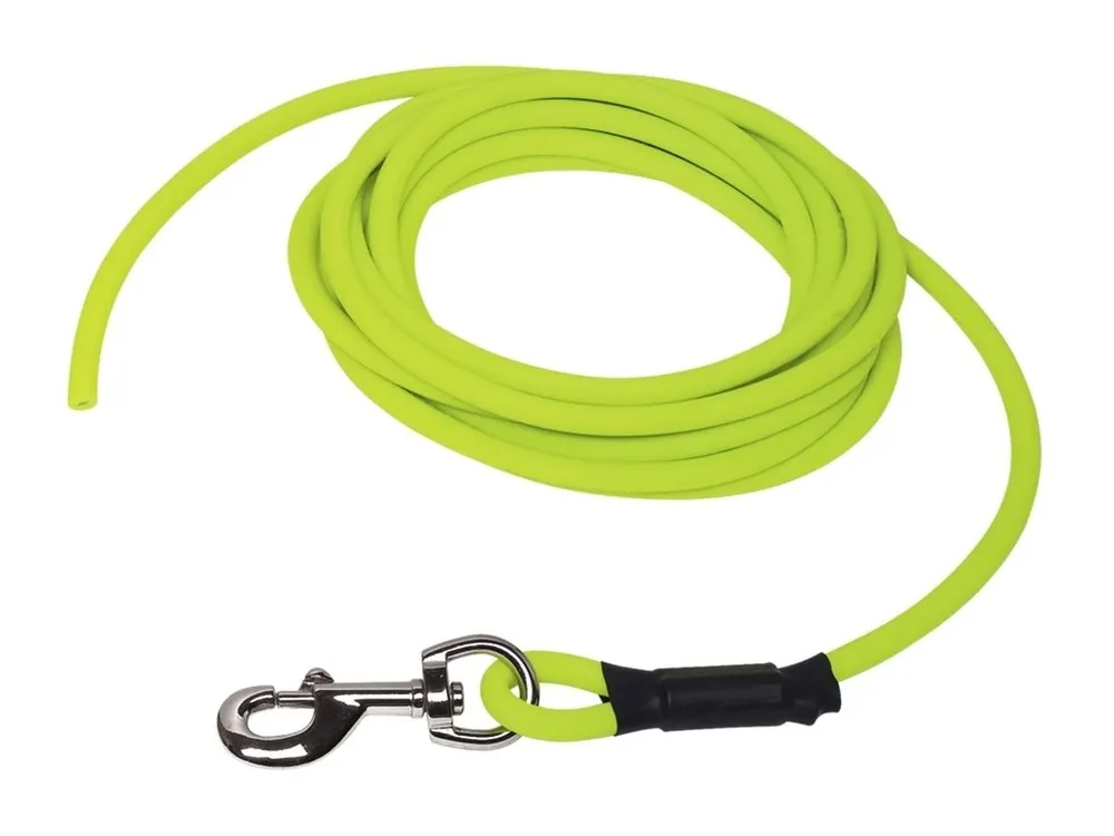 Nobby COVER kulaté stopovací vodítko bez smyčky pvc žlutá neon M-L 10m Vrácení Zdarma