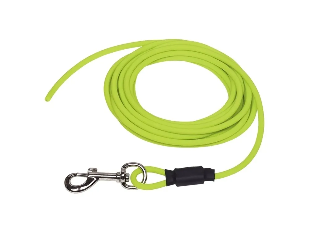 Nobby COVER kulaté stopovací vodítko bez smyčky pvc žlutá neon S-M 10m Akční Cena