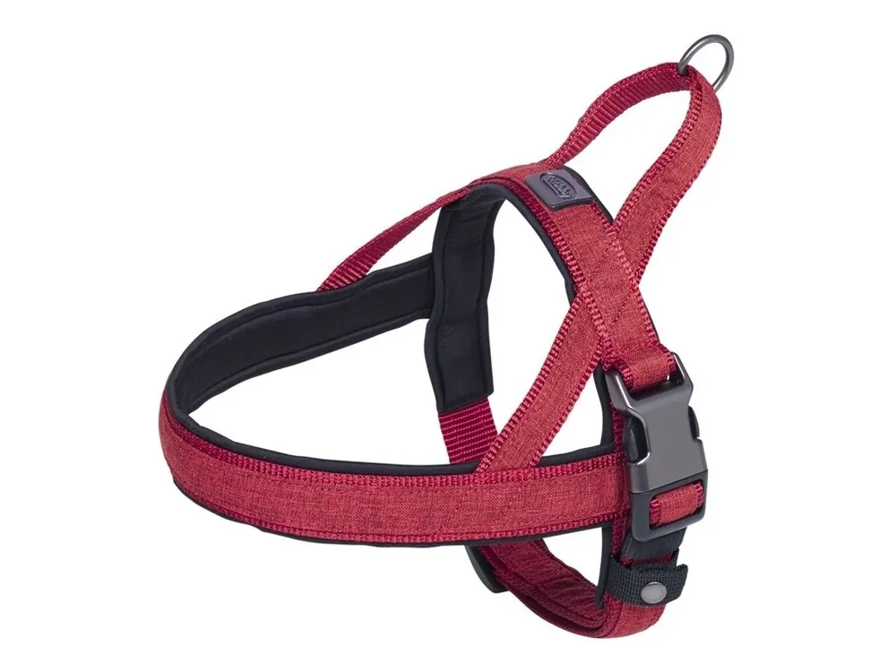 Nobby LINEN DELUXE norský postroj S-M červená Pouze Dnes