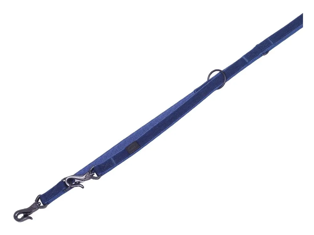 Nobby LINEN DELUXE vodítko nylon modrá M-L 200cm 25mm Výhodná Nabídka