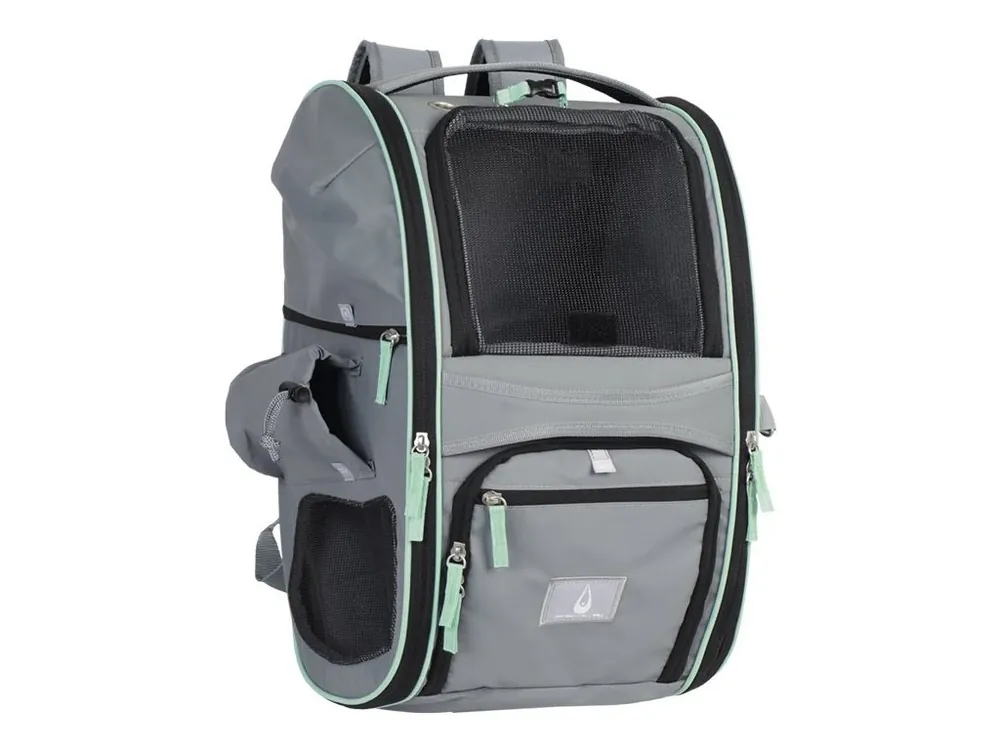 Autentický Nobby multifunkční batoh NOMAD pro kočky a psy do 6kg 45x26x27cm šedý