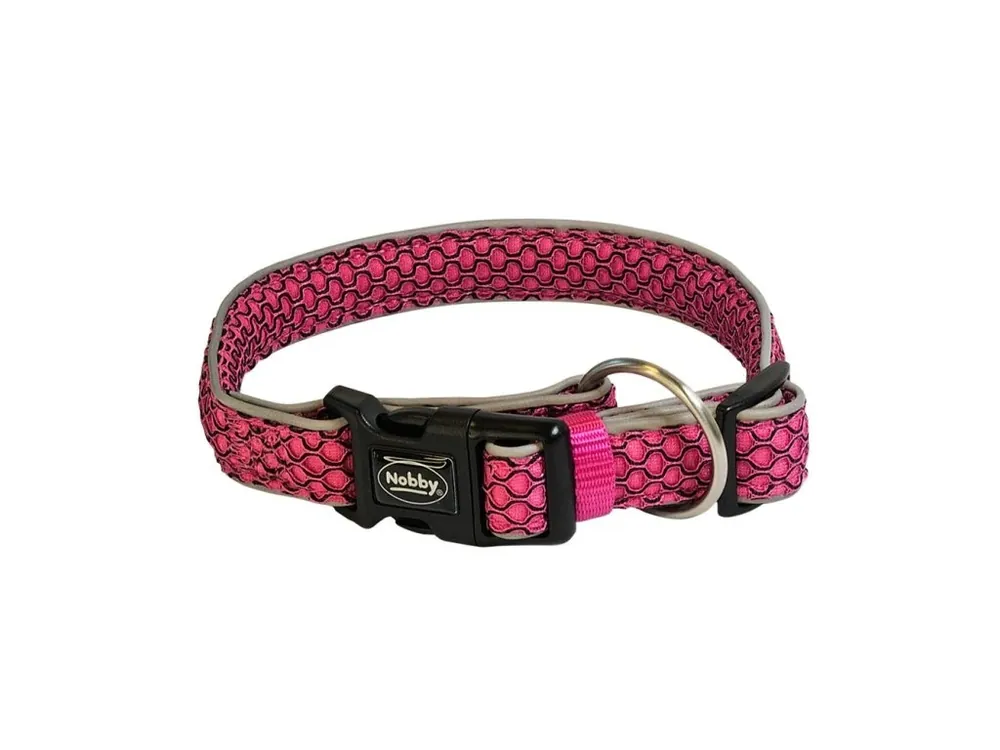 Nobby Obojek MESH AIR S-M 25 mm 30-45 cm růžová Super Cena