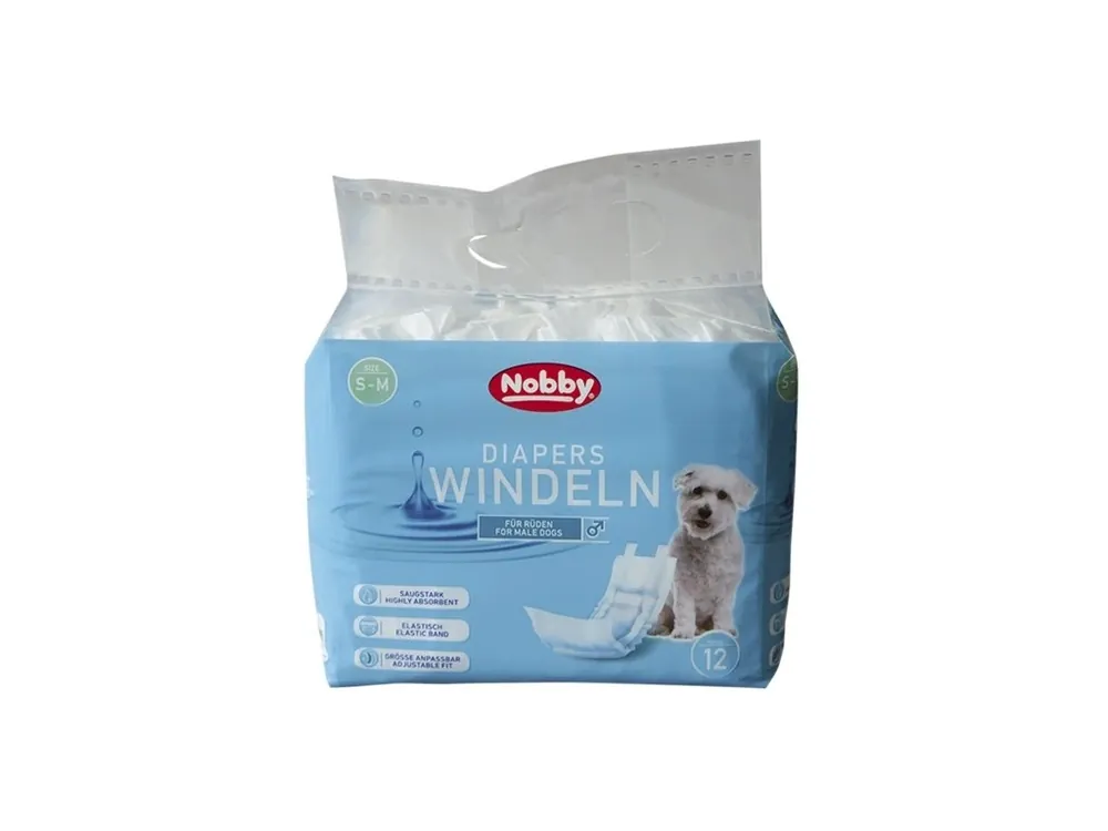 Odeslání Ihned Nobby papírové pleny pro psy S-M 30-46cm (12 ks)