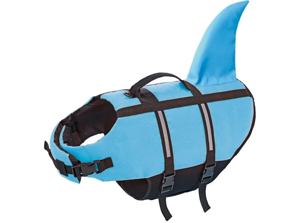 Horká Nabídka Nobby plovací vesta pro psa Žralok modrá XS-25cm