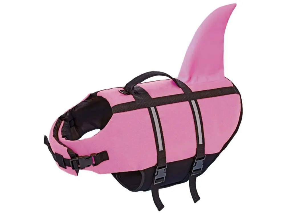 Nobby plovací vesta pro psa Žralok růžová XS-25cm Zlevněný