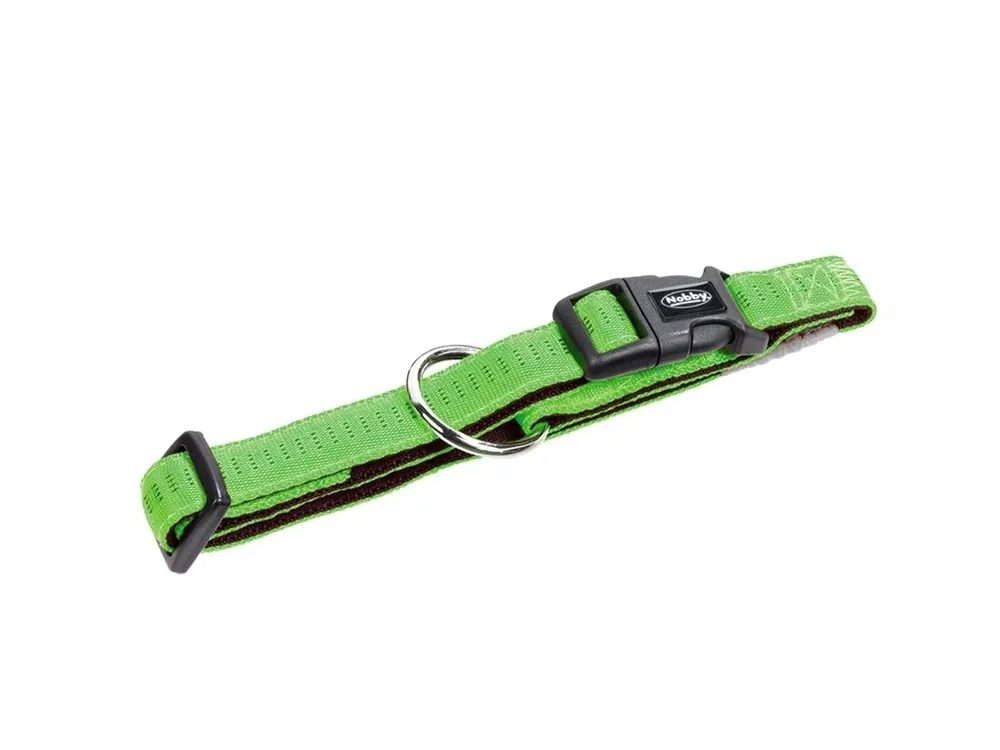 Hit Sezóny Nobby SOFT GRIP obojek 30-45cm / 20mm zelená
