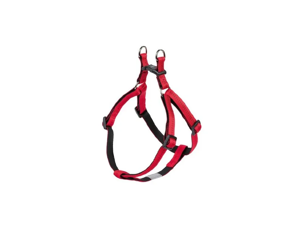 Levný Nobby SOFT GRIP postroj nylon M-L 50-72cm / 20mm červená