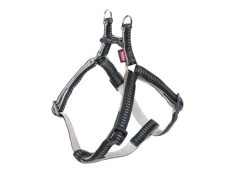 Nobby SOFT GRIP postroj nylon S-M 40-56cm / 15mm černá Nejlepší Cena