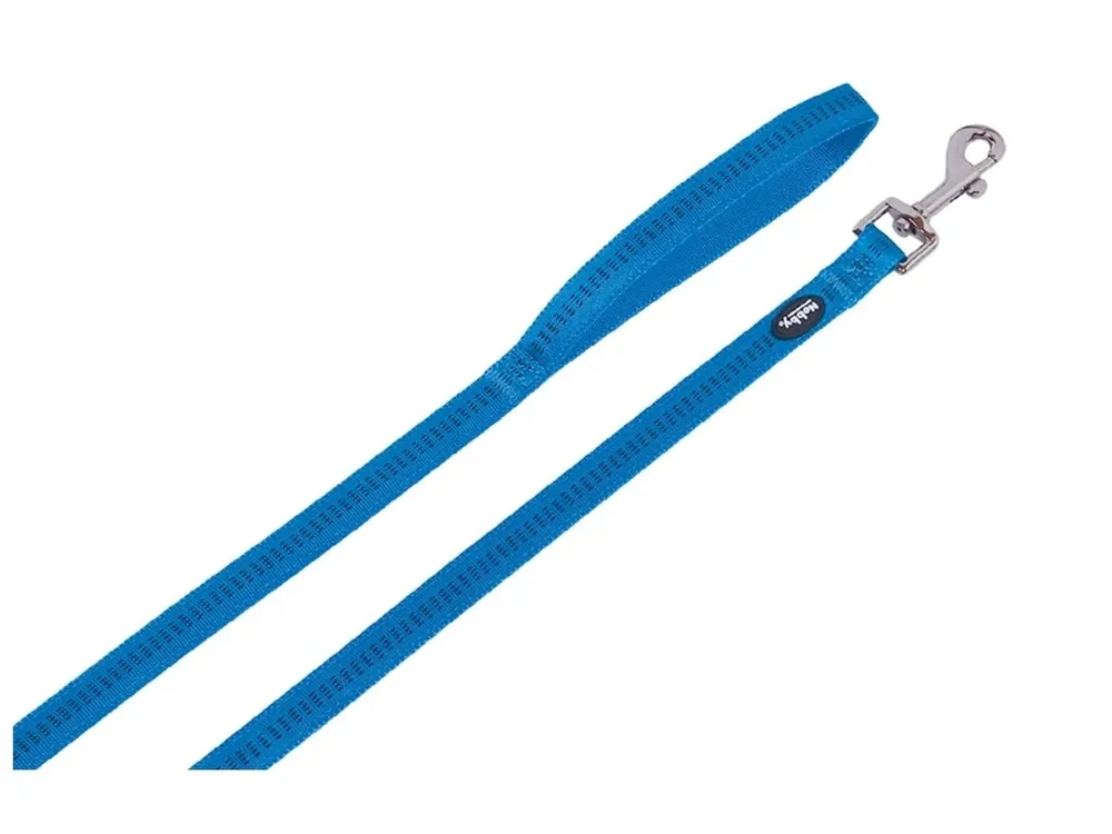 Nobby SOFT GRIP vodítko nylon M-L 120cm / 20mm světle modrá Must-Have
