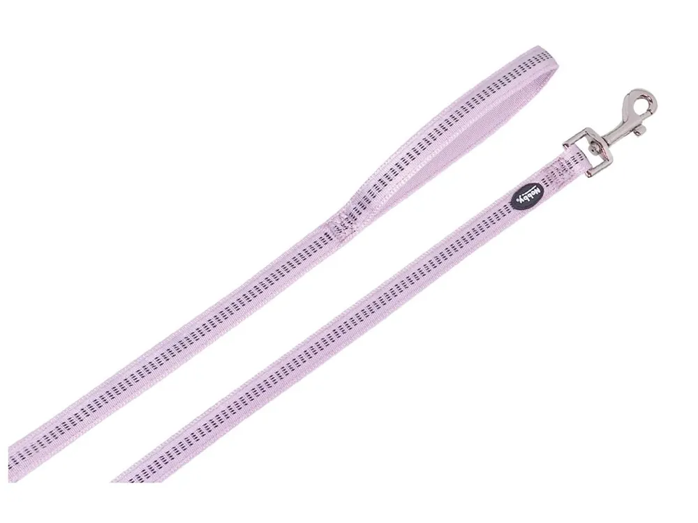 Cenová Bomba Nobby SOFT GRIP vodítko nylon XS 120cm / 10mm šeříková