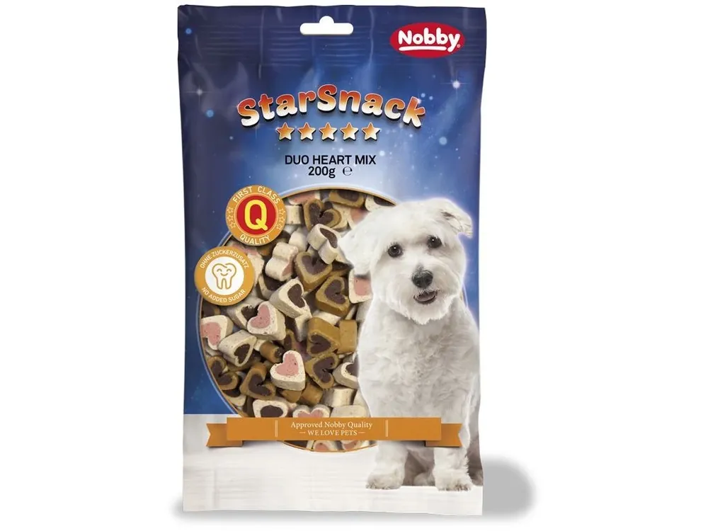 Nobby StarSnack Duo Heart Mix pamlsky pro psa 200g Odeslání Ihned