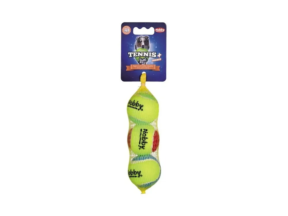 Vrácení Zdarma Nobby Tennis Line hračka tenisový míček barevný S 5,5cm 3ks
