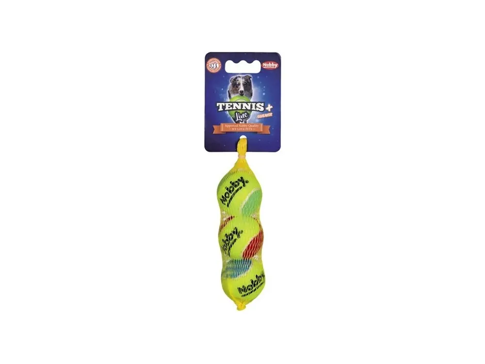 Tovární Cena Nobby Tennis Line hračka tenisový míček barevný XS 4,5cm 3ks
