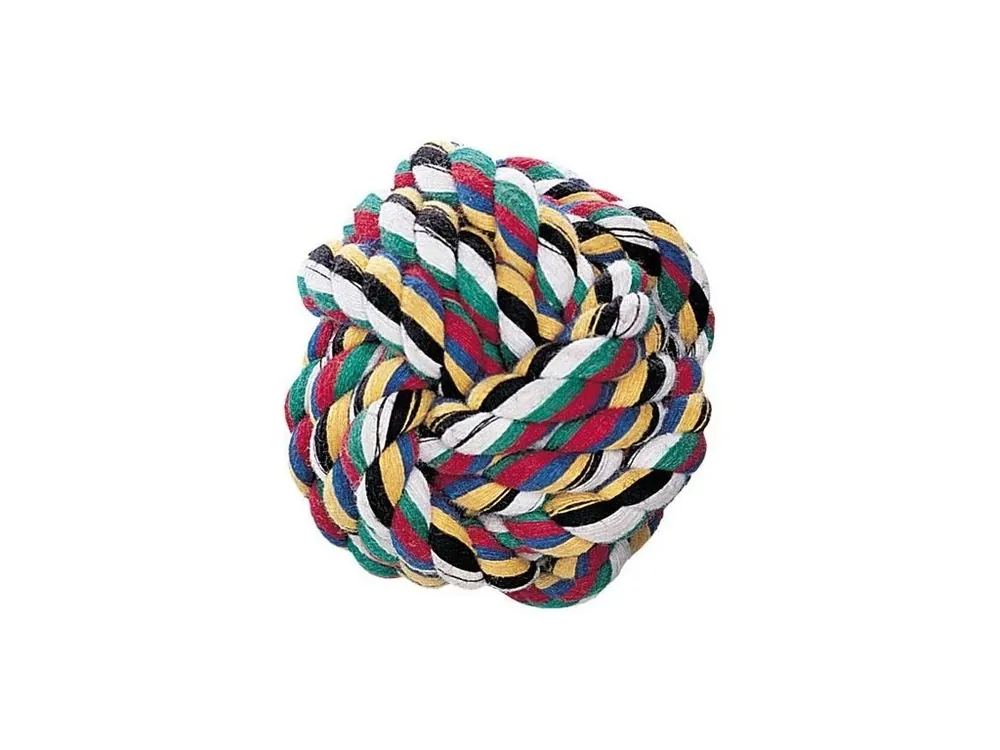 Sleva Nobby velký aportovací míček bavlna 10cm / 280g