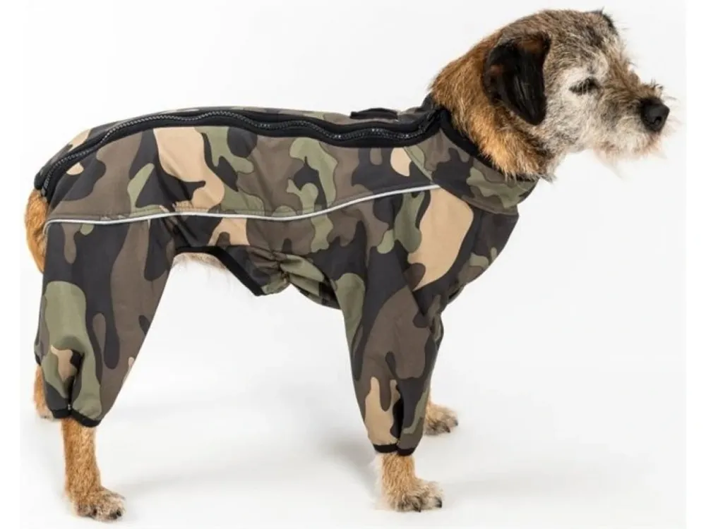Výhodná Nabídka Obleček pro psy kombinéza softshell Bandy maskáč hnědý