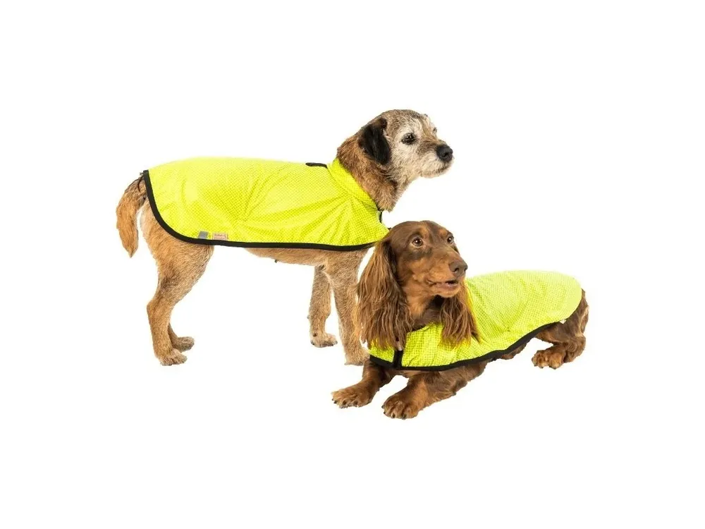 Nakupujte Hned Obleček pro psy vesta Trekky funkční pláštěnka neon zelená