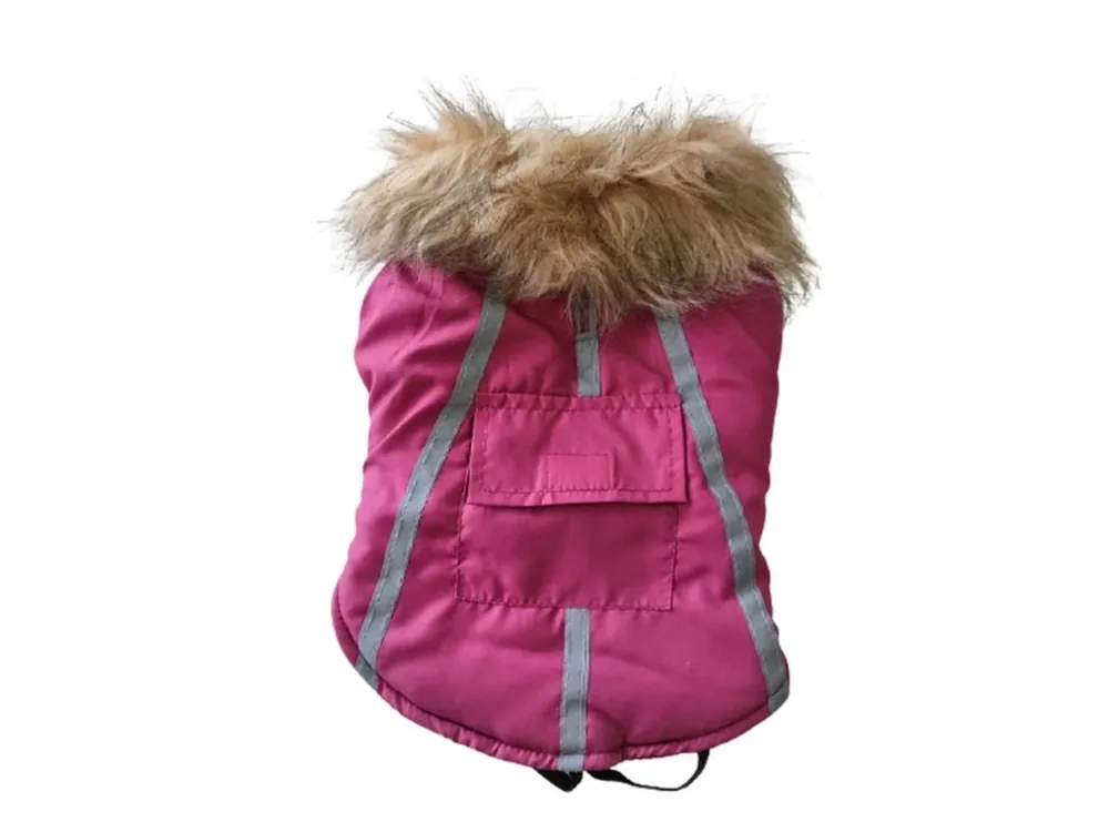 Omezená Nabídka Obleček pro psy vesta Trixie s kožíškem malinová 30cm
