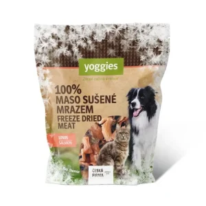 Pamlsek pro psy a kočky Yoggies Mrazem sušený (lyofilizovaný) losos, 85 g Horká Nabídka