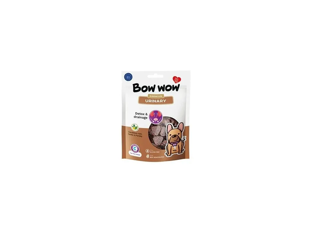Pamlsek pro psy Bow wow poch. Premium Urinary, 60 g Jen Po Omezenou Doba