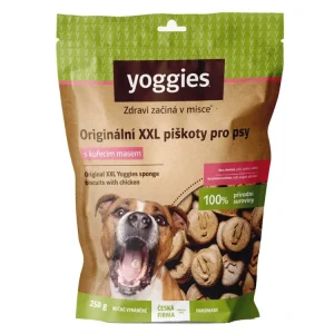 Oblíbený Pamlsek pro psy Yoggies bezlepkové XXL piškoty s kuřecím masem 250g