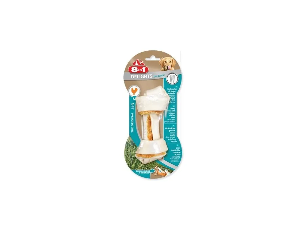 Pochoutka 8in1 Delights Dental kost žvýkací M Zlevněný