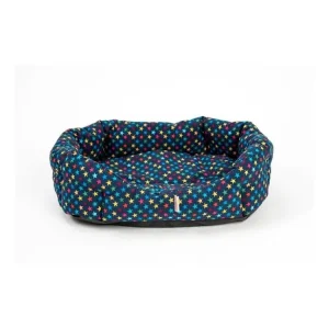Ihned K Objednání Pelech 8 hran textil Hvězda LUX modrá 45 cm