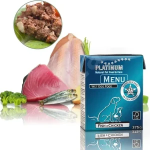 PLATINUM NATURAL MENU FISH & CHICKEN - RYBY & KUŘE - 375 G - EXPIRACE 02/2025 Akční Nabídka