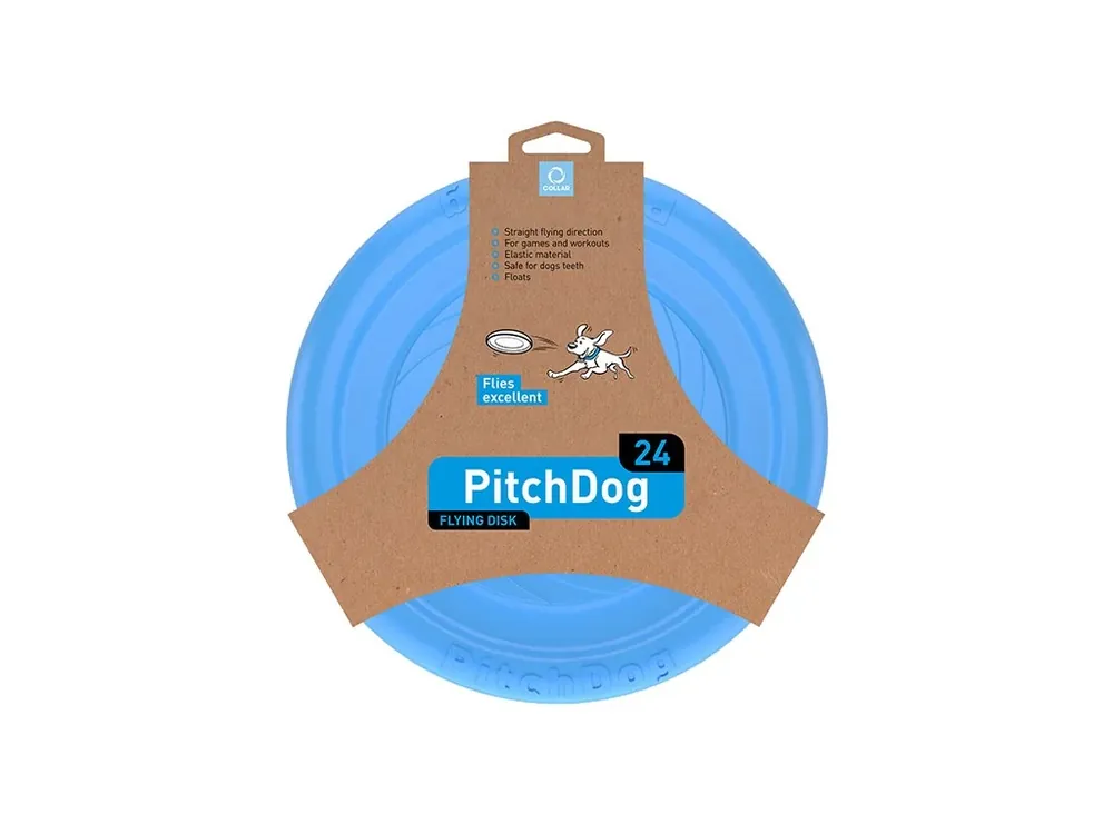 PitchDog létající Disk pro psy modrý 24cm Výprodej